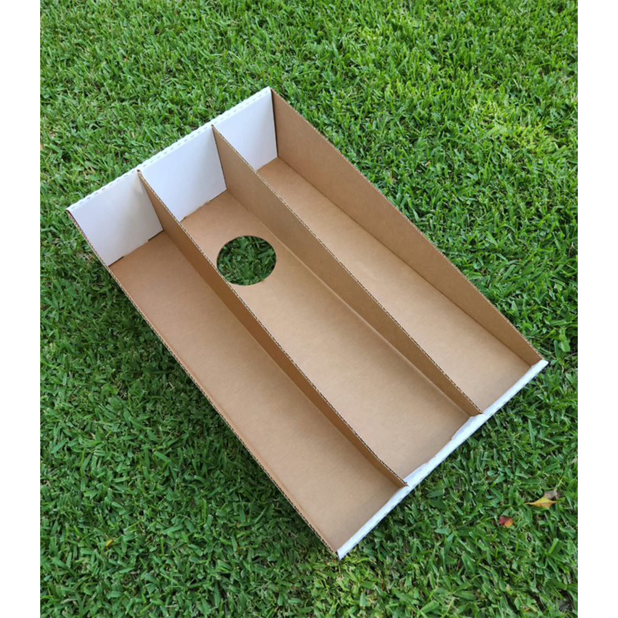 Premium Foldable Cornhole Boards Set with Support Beams - 2 Pack Outdoor Lawn Game for Backyard, BBQ, Picnic, Tailgating & Parties (Birthday, Wedding, Garden Events) - Durable Cardboard Design for Adults & Kids