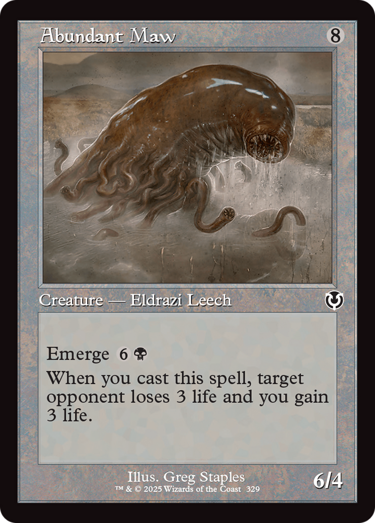 Abundant Maw (Retro Frame) - Innistrad Remastered MTG Card - Perfect for Magic: The Gathering Commander & Vintage Decks