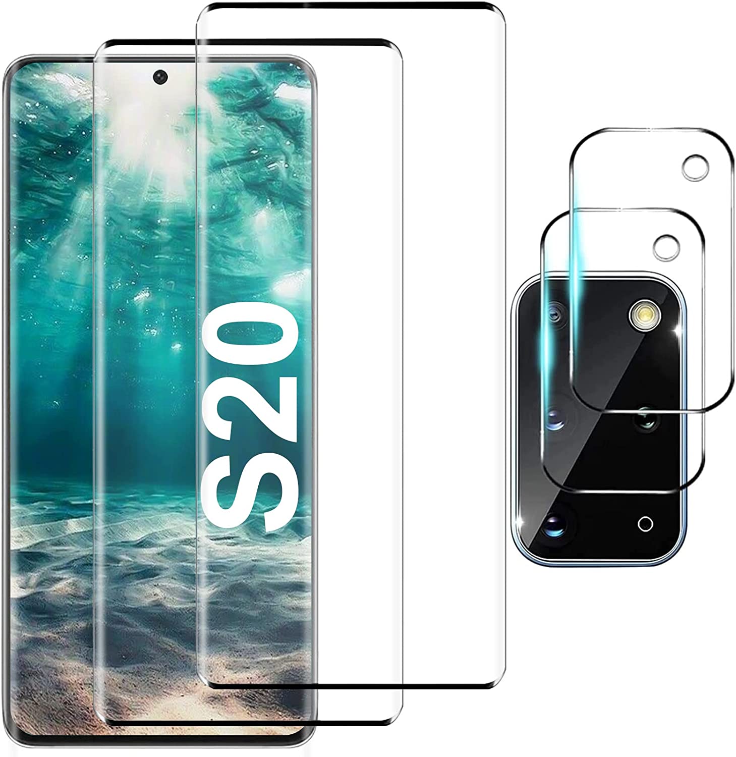 Arshek 9H Tempered Glass Screen Protector for Samsung Galaxy S22 5G - HD Clear, Anti-Scratch, Bubble-Free Installation - Perfect for Work, Travel & Everyday Protection