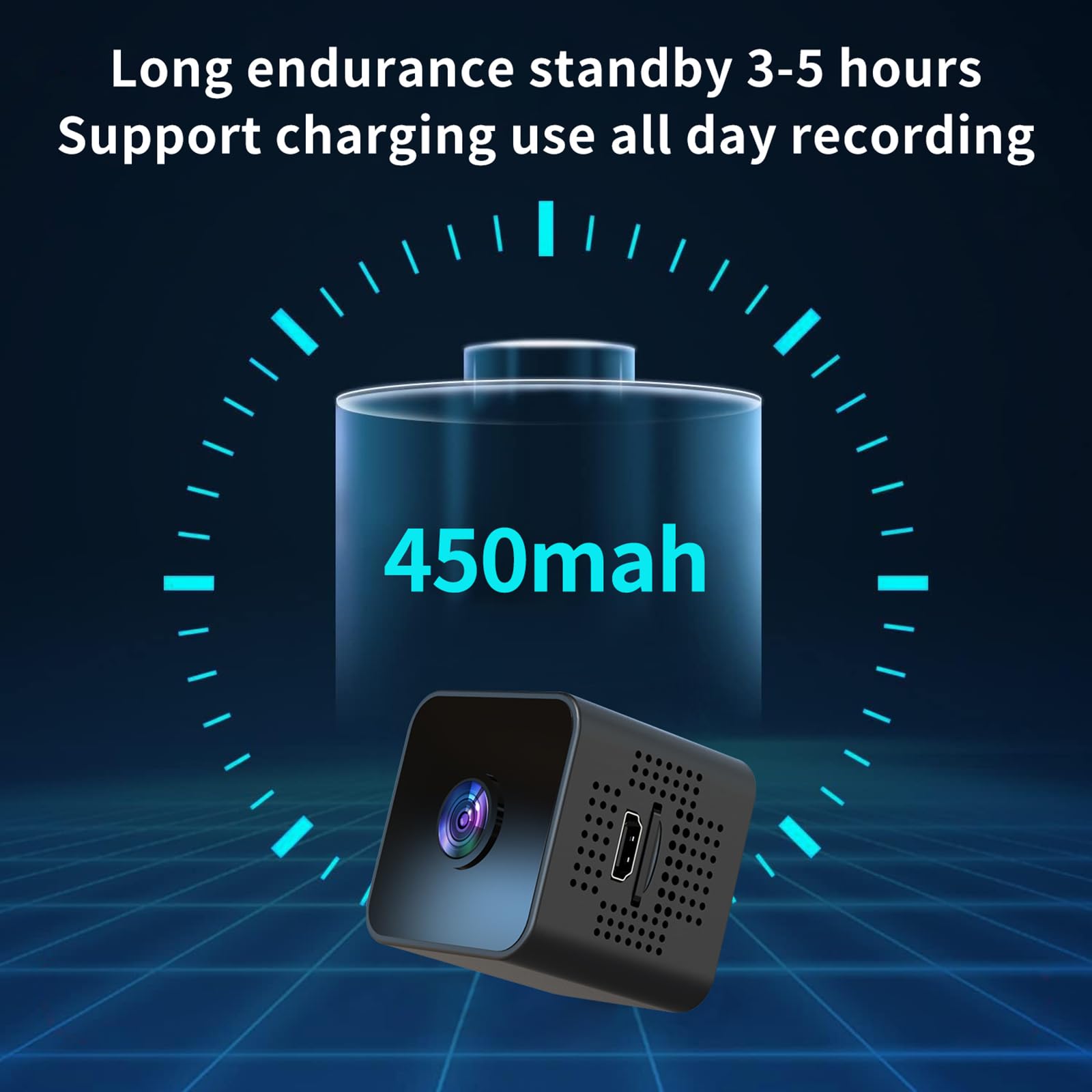 EvikOo 2023 Upgraded WiFi Hidden Spy Camera - 1080P HD Nanny Cam with Night Vision & Motion Detection | Indoor/Outdoor Home Security Surveillance | Perfect for Baby Monitoring, Office Security & Pet Watching