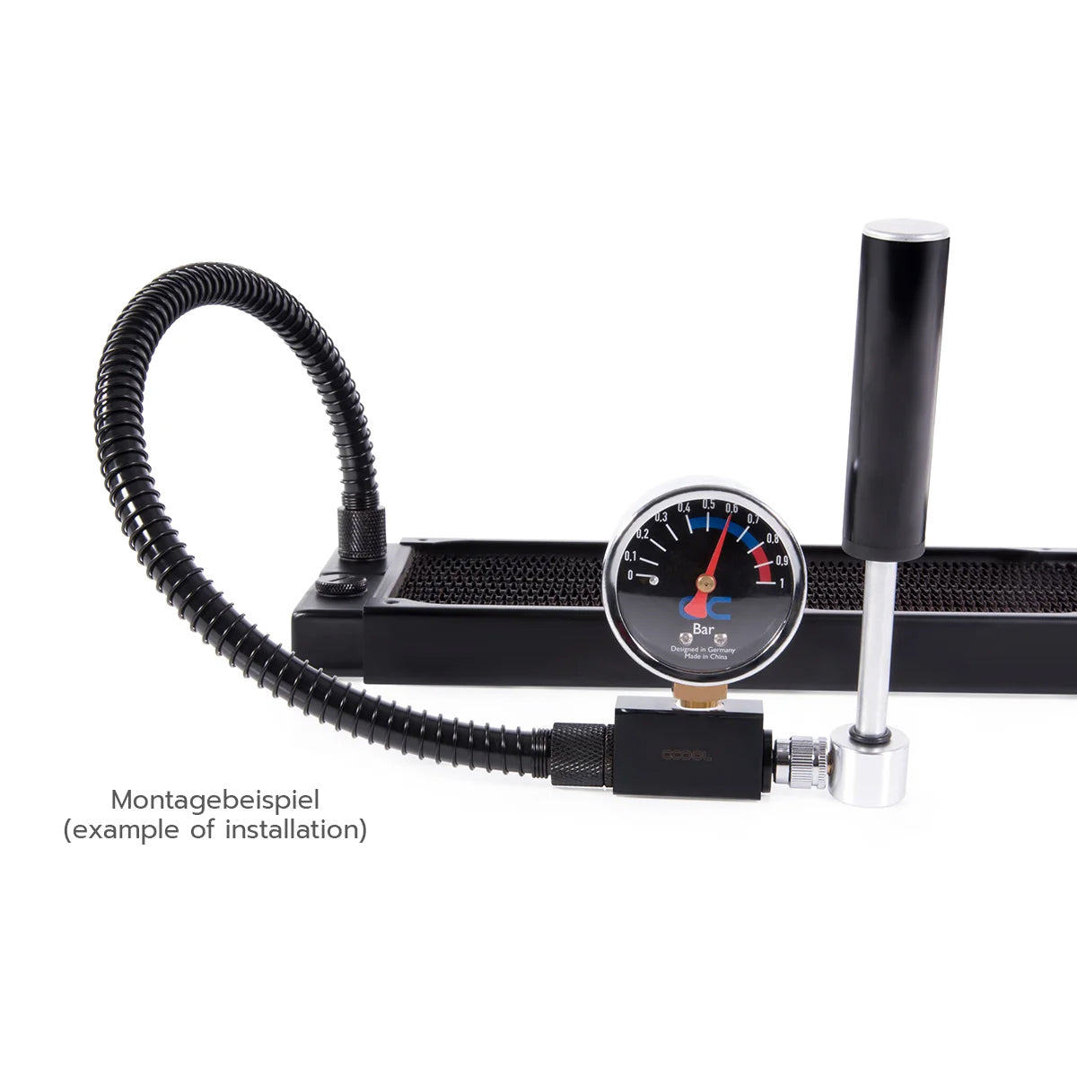 Alphacool PC Water Cooling Leak Testing Tool & Pump Kit - for Custom Liquid Cooling Systems, PC Builds, and Gaming Rigs