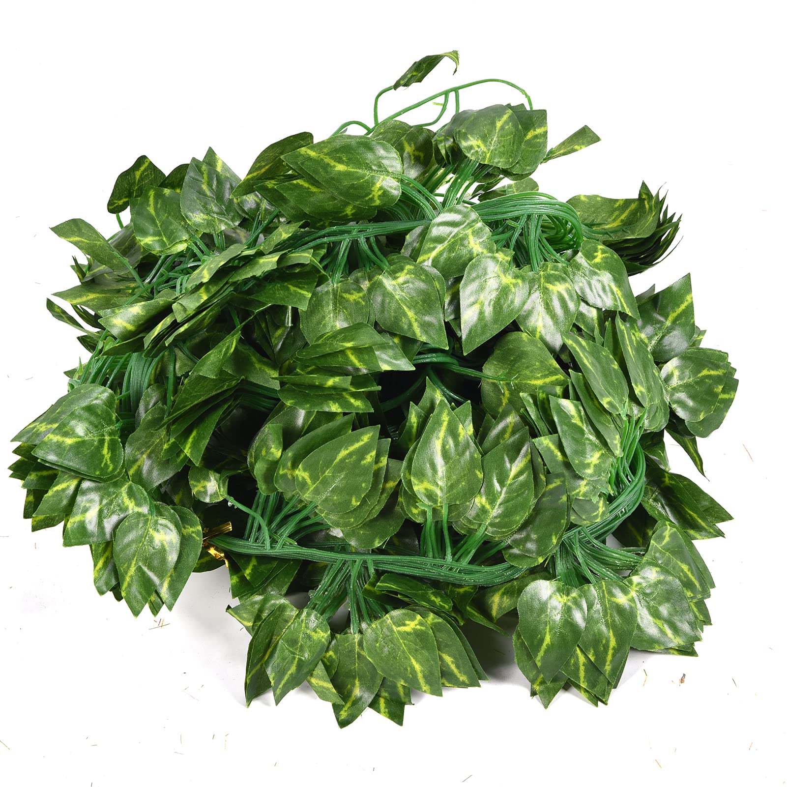 TOPINCN Artificial Rattan Plant - Realistic Green Leaf Vine for Home & Office Decor, Air Conditioner Pipe Cover - Perfect for Wall, Shelf, and Indoor Decoration
