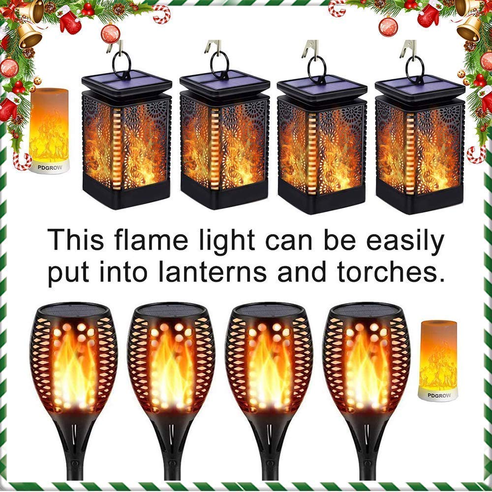 3 Pack LED Flame Lights with Remote Timer - 4 Modes USB Rechargeable Fire Effect Lamp for Indoor/Outdoor Use | Perfect for Camping, Home Decor, Parties, Fireplace Ambiance & Romantic Lighting