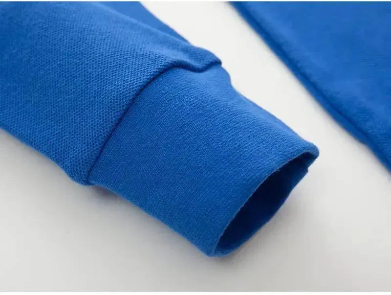 Men's Solid Color Polo Shirts for Autumn | Casual & Business Wear | Perfect for Office, Golf & Outdoor Activities