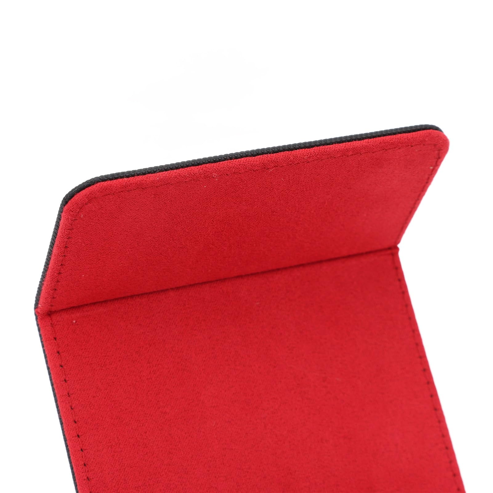 Premium Playing Card Storage Box - ScratchProof Magnetic Lid Deck Holder for Tarot, Poker & Collectible Cards (Black/Red) - Perfect for Game Nights, Travel & Card Collection Organization