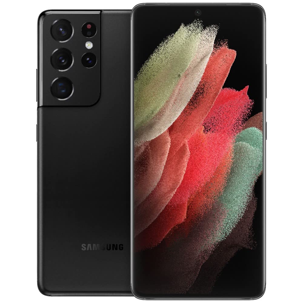 Samsung Galaxy S21 Ultra 5G Unlocked Smartphone 128GB Phantom Black - US Version (Renewed) | Premium Android Phone for Work, Gaming & Photography