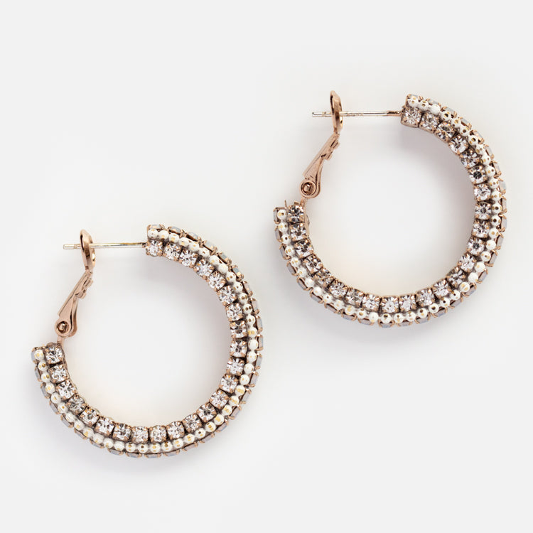 Astaire Hoop Earrings for Women - 14K Gold Plated Sterling Silver Huggie Hoops - Minimalist Everyday Jewelry for Work, Date Night & Special Occasions