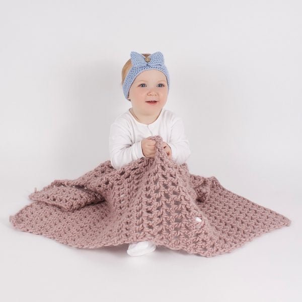 Ranna Baby Blanket Crochet Kit - DIY Knitting Set for Newborns & Toddlers - Perfect for Nursery, Baby Shower Gifts & Handmade Projects