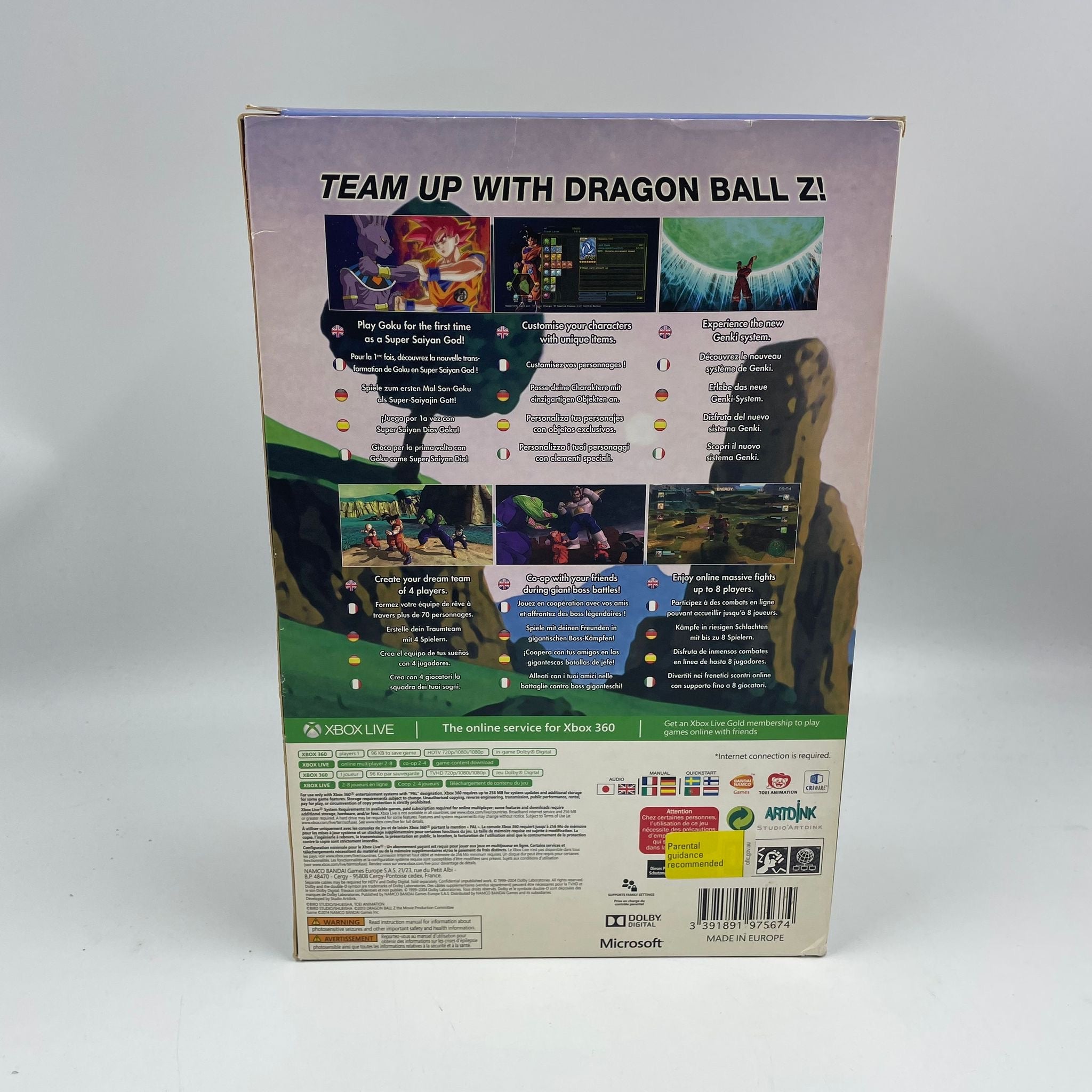 Dragon Ball Z Battle of Z Goku Edition Action Figure for Xbox 360 - Perfect for Gaming Collectors and Anime Fans Display