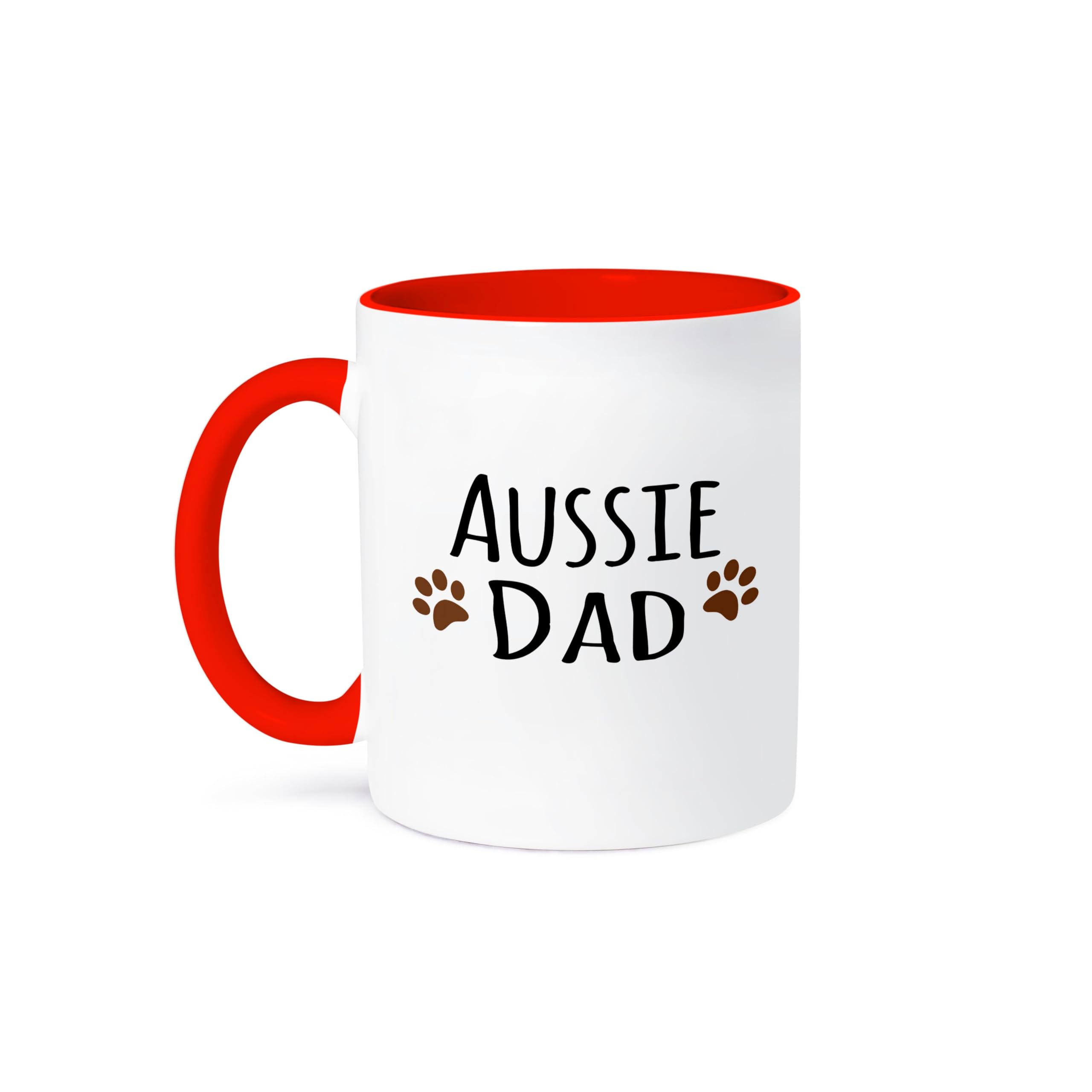 3dRose 11oz Two-Tone Red and White Ceramic Coffee Mug - Perfect for Home, Office, or Gift Giving
