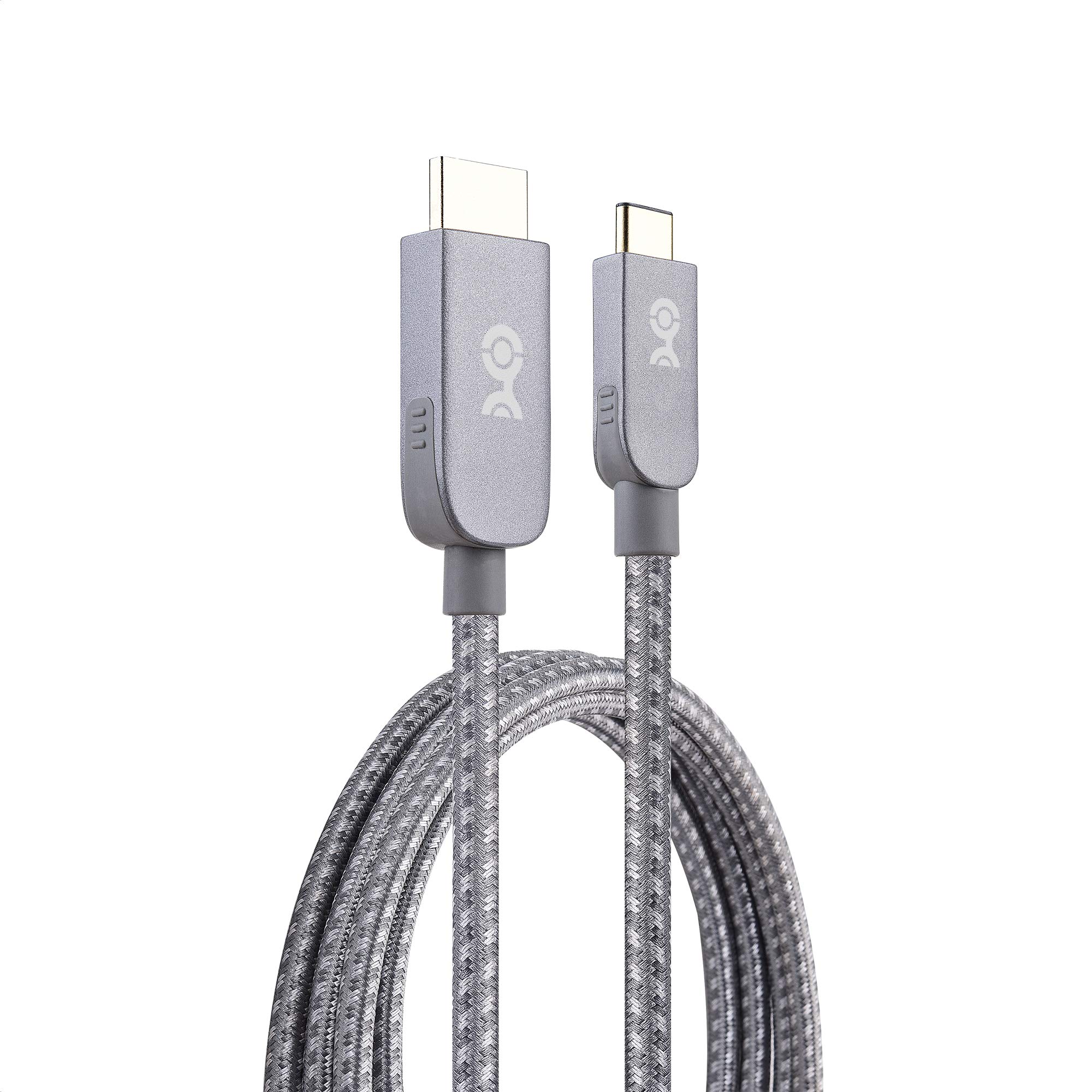 Premium 6ft USB-C to HDTV Cable 4K 60Hz - Space Gray | Fast Charging & Video Transmission | Perfect for Home Theater, Gaming & Office Setup