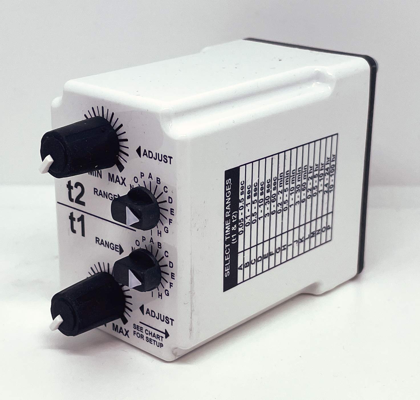 Macromatic TR-6652U Multifunction Timer Relay - Adjustable Delay Interval 24-240V AC & 12-125V DC - Perfect for Industrial Automation, HVAC Systems and Motor Control Applications