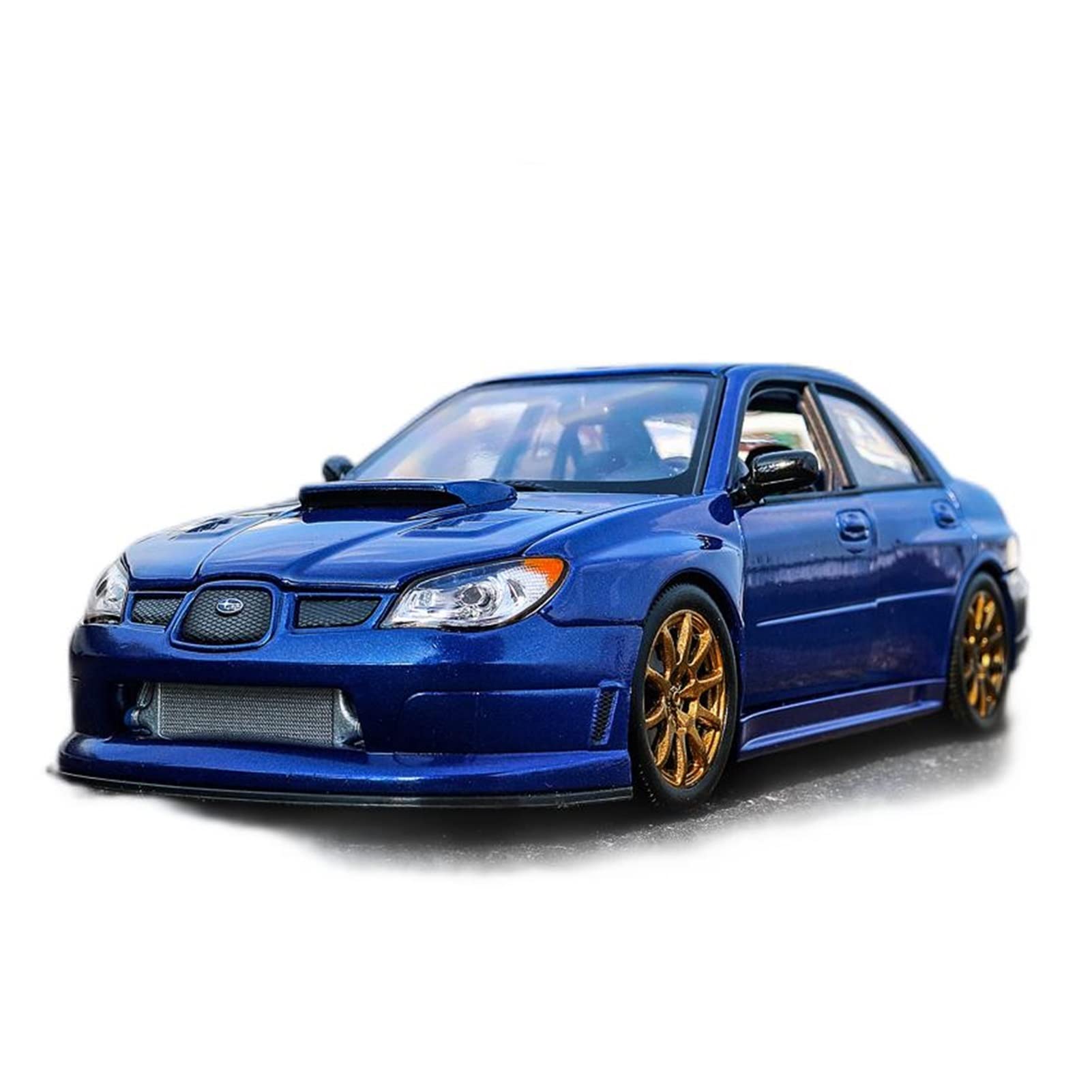 1/24 Subaru Impreza Alloy Racing Car Diecast Model - Blue | Highly Detailed Collectible Toy Vehicle | Perfect for Car Enthusiasts & Gift Giving | Display, Collection & Racing Simulation Scenes