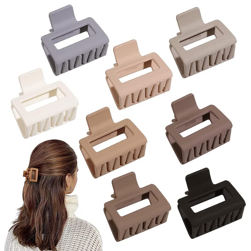 Truvic 6 PCS Hair Claw Clips for Women - Strong Hold Non-Slip Jaw Clips for Thick & Thin Hair, Long & Short Hair Styling Accessories (Multicolor) | Perfect for Work, Gym, Travel & Everyday Use