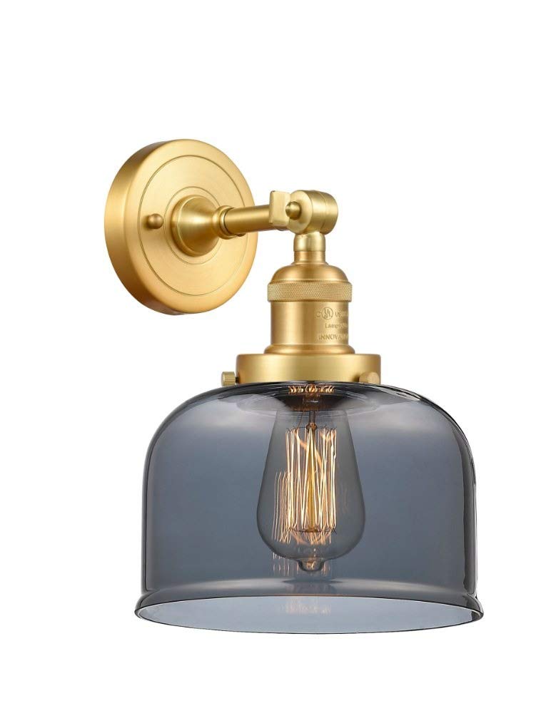 Franklin Restoration Collection Gold Wall Sconce - Vintage Style One Light Fixture with Champagne Gold Leaf Finish for Bedroom, Hallway & Living Room Lighting