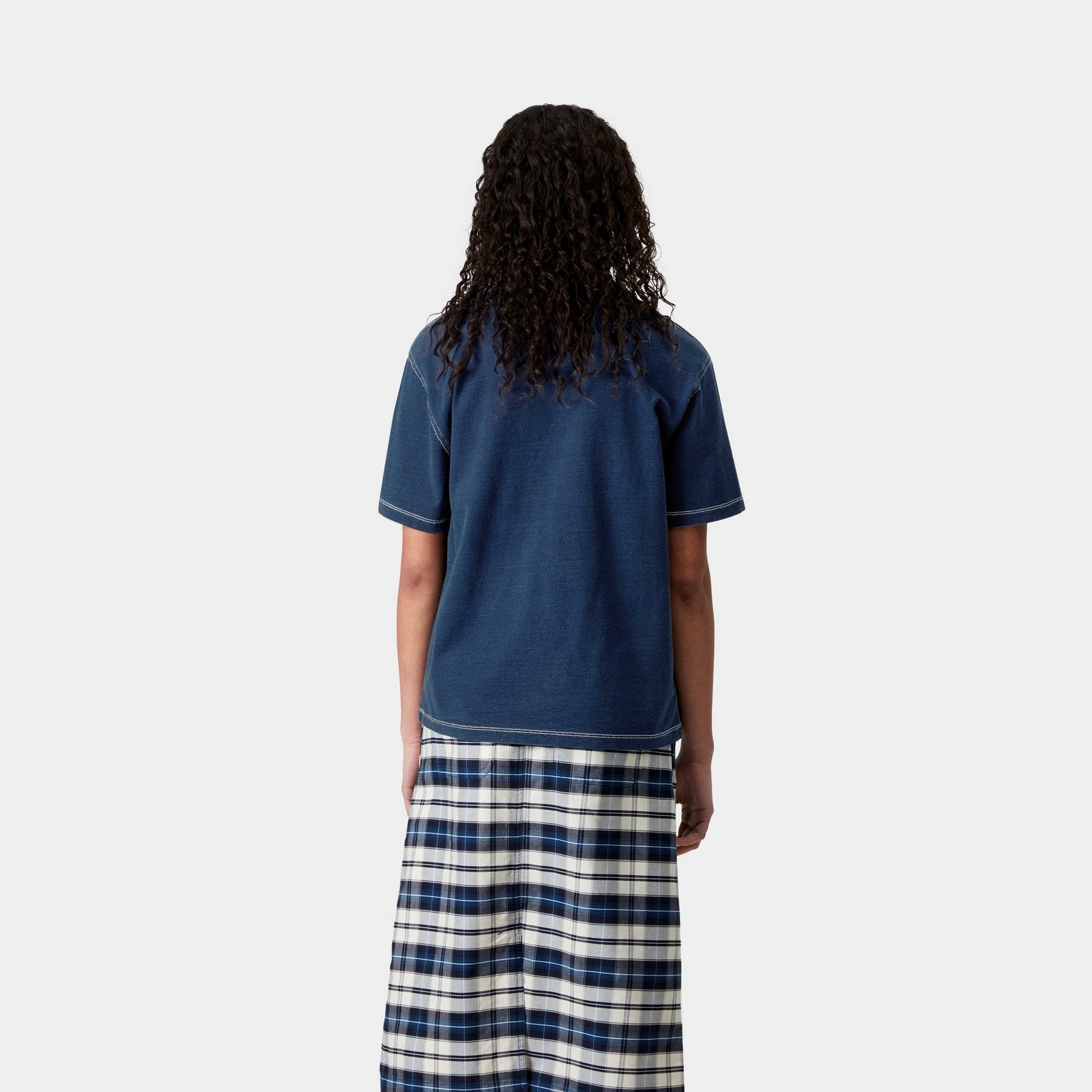 Women's Ingo T-Shirt - Dark Blue Cotton Casual Tee for Everyday Wear | Perfect for Outfits, Lounge & Street Style
