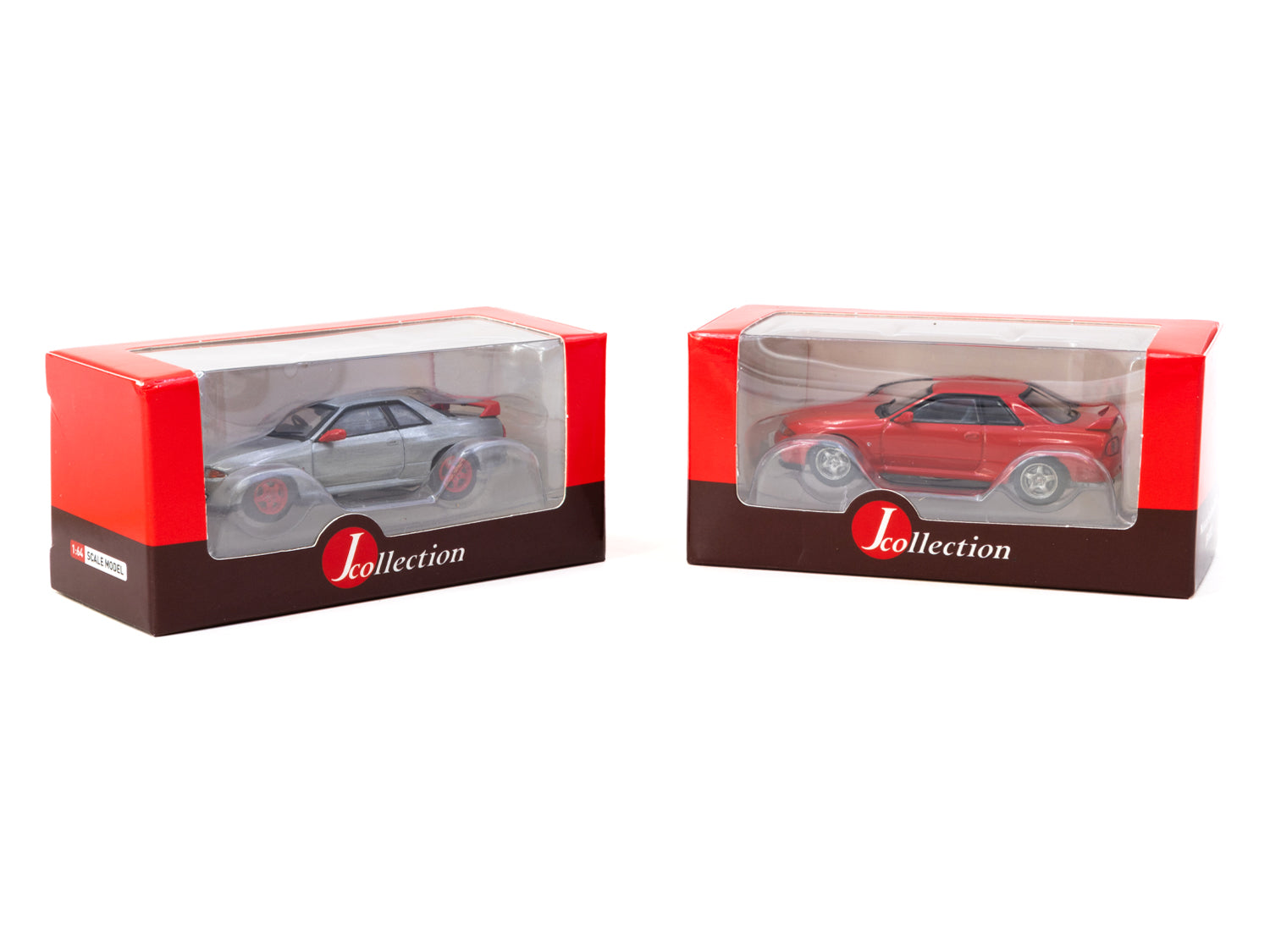 J Collection 1/64 Scale Diecast Nissan Skyline GT-R (BNR32) Model Car - Red - Perfect for Collectors, Display & Racing Enthusiasts