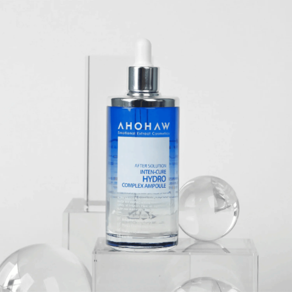 AHOHWA Intense Cure Hydro Complex Ampoule 150ml - Hydrating Facial Serum for Dry & Sensitive Skin | Korean Skincare for Night Routine & Daily Moisturizing