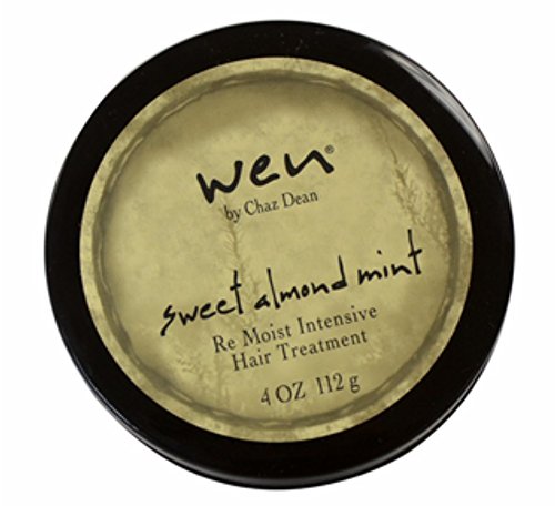Chaz Dean Wen Sweet Almond Mint Intensive Hair Treatment - 4 Oz Deep Moisturizing & Repairing for Dry, Damaged Hair - Unisex Hair Care for Salon-Quality Results at Home - Perfect for Post-Wash Treatment & Weekly Hair Mask