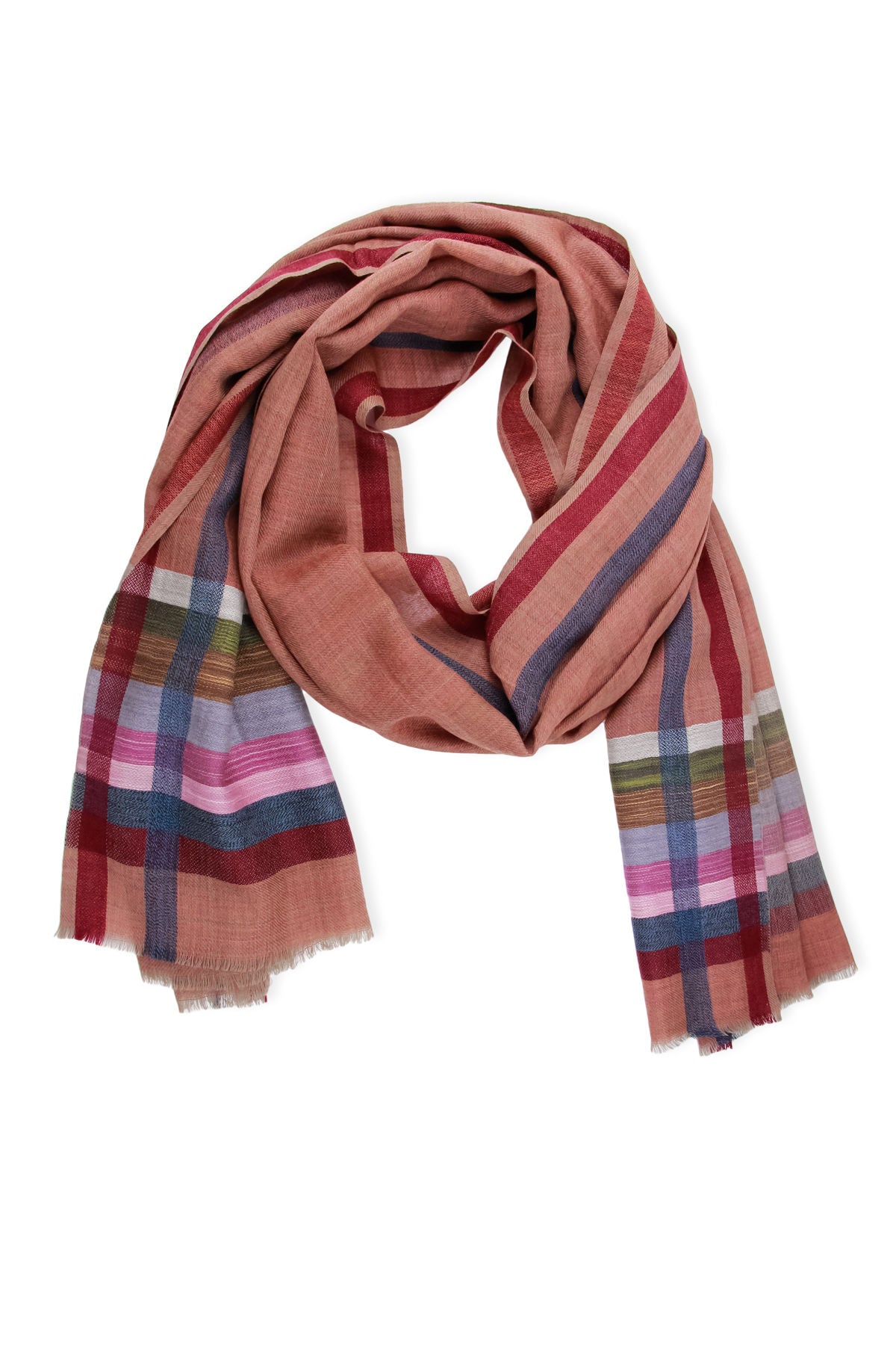 Stylish Plaid Border Scarf for Women - Soft Winter Fashion Accessory - Perfect for Cold Weather, Office & Holiday Outfits