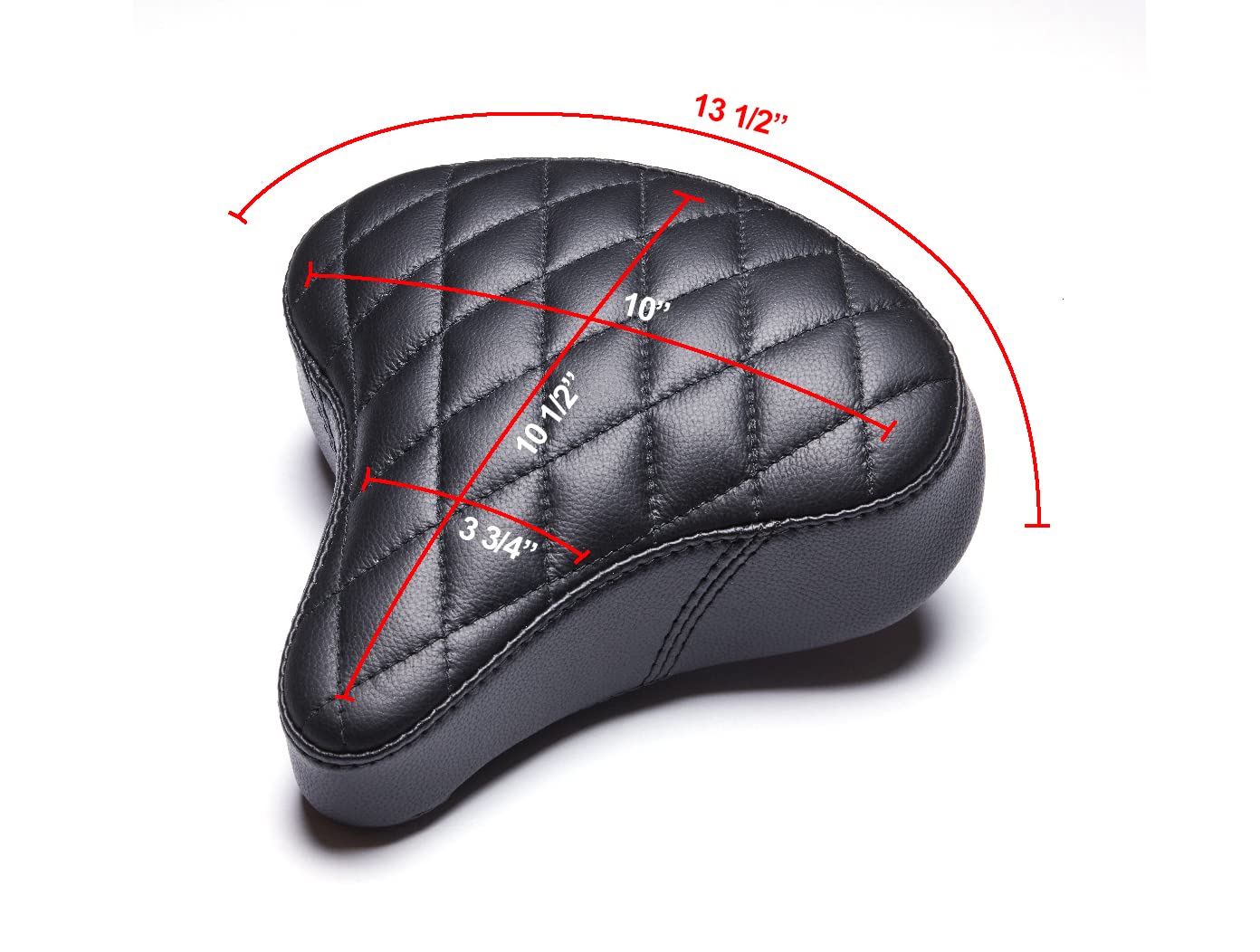 AIRHAWK Inflatable Comfortable Air-Cell Bike Seat for Cycling, Electric Bikes & Exercise - Diamond Stitch or Genuine Leather Cover - Perfect for Long Rides, Commuting & Outdoor Adventures