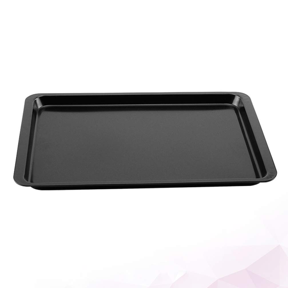 1pc Hemoton Nonstick Baking Pan - Stainless Steel Cookie Tray, Pizza Pan & BBQ Grill Plate for Oven, Desserts, Pizza Serving & Outdoor Cooking | Durable Bakeware for Home & Commercial Use