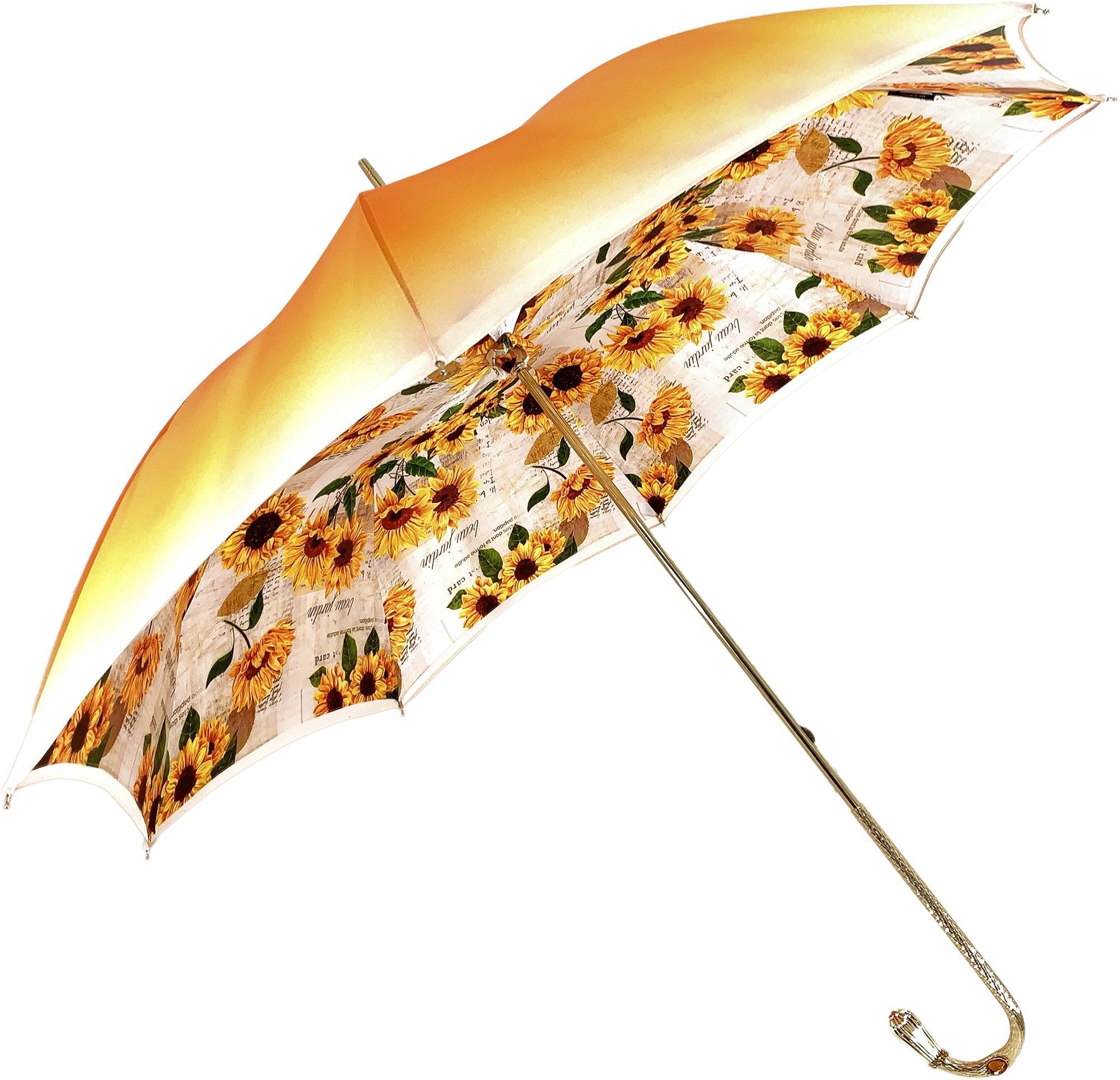 Sunflower Umbrella - Large Windproof Garden Parasol with UV Protection for Outdoor Patio, Poolside, and Beach Use - Le Beau Jardin Collection