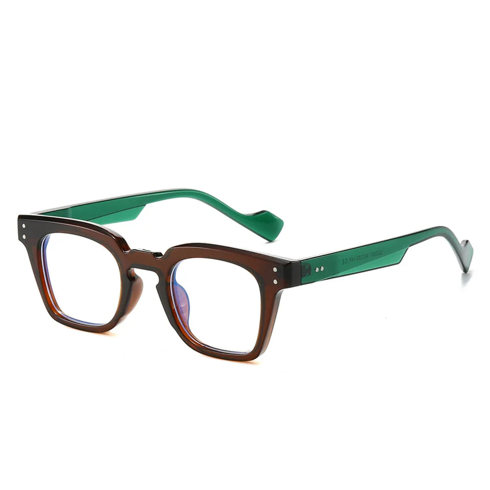 CCspace Women's Full Rim Square Polycarbonate Reading Glasses R57198 - Lightweight & Durable for Reading, Computer Work & Office Use