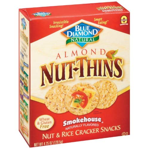 Crunchy Nut & Rice Cracker Snacks - Gluten-Free, Non-GMO, 24-Pack - Perfect for On-the-Go Snacking, Lunchboxes & Healthy Party Treats