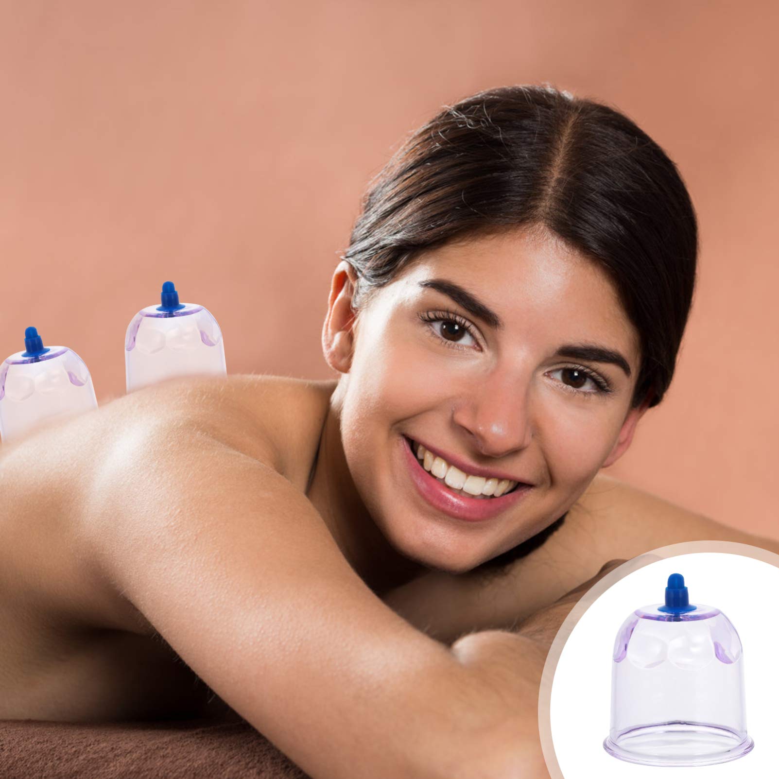Chinese Cupping Massage Set - Plastic Anti Cup Vacuum Suction Massager for Trigger Point, Myofascial Release & Deep Tissue Therapy | Body Pain Relief, Muscle Relaxation | Perfect for Home Spa, Physical Therapy & Sports Recovery