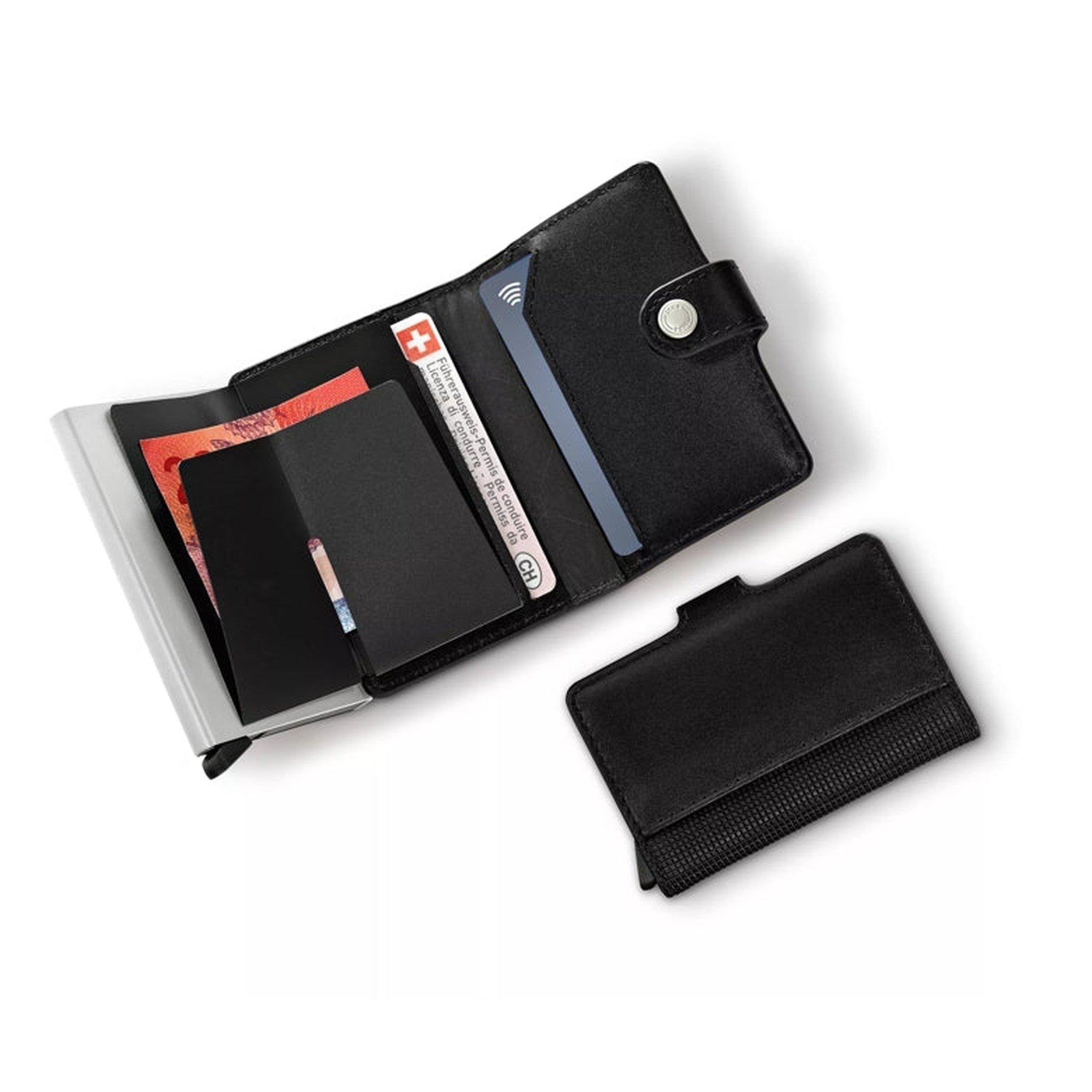 Victorinox Altius Secrid Genuine Leather RFID Blocking Card Wallet - Slim & Secure for Everyday Carry, Travel & Business Use