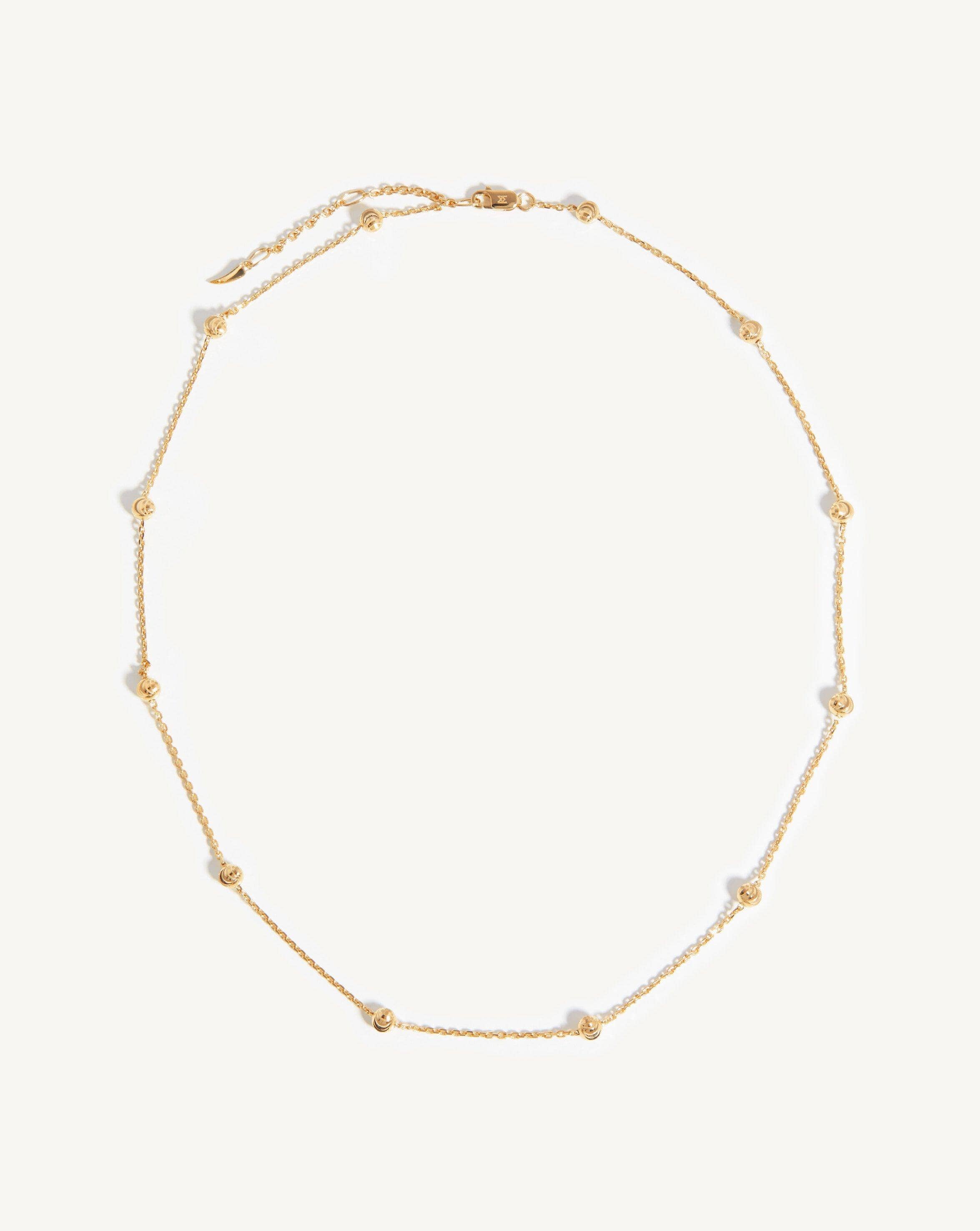 Elegant Bobble Chain Necklace for Women - Trendy Layered Gold Plated Jewelry Gift for Her - Perfect for Parties, Weddings & Everyday Wear
