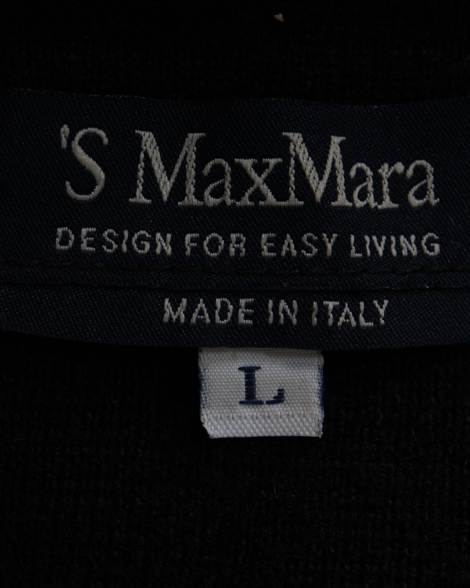 Max Mara Black Lana Vergine Zipped Mock Neck Sweater for Women | Luxury Cashmere Pullover | Perfect for Office Wear & Winter Fashion