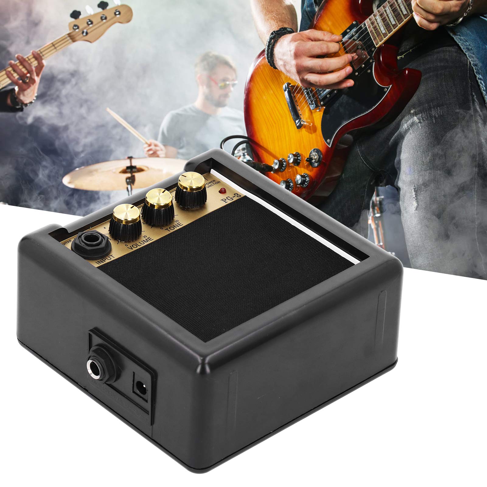 Portable 3W Mini Guitar Amplifier PG-3 for Electric Guitar & Bass - Compact Practice Amp for Home, Studio & Travel Use