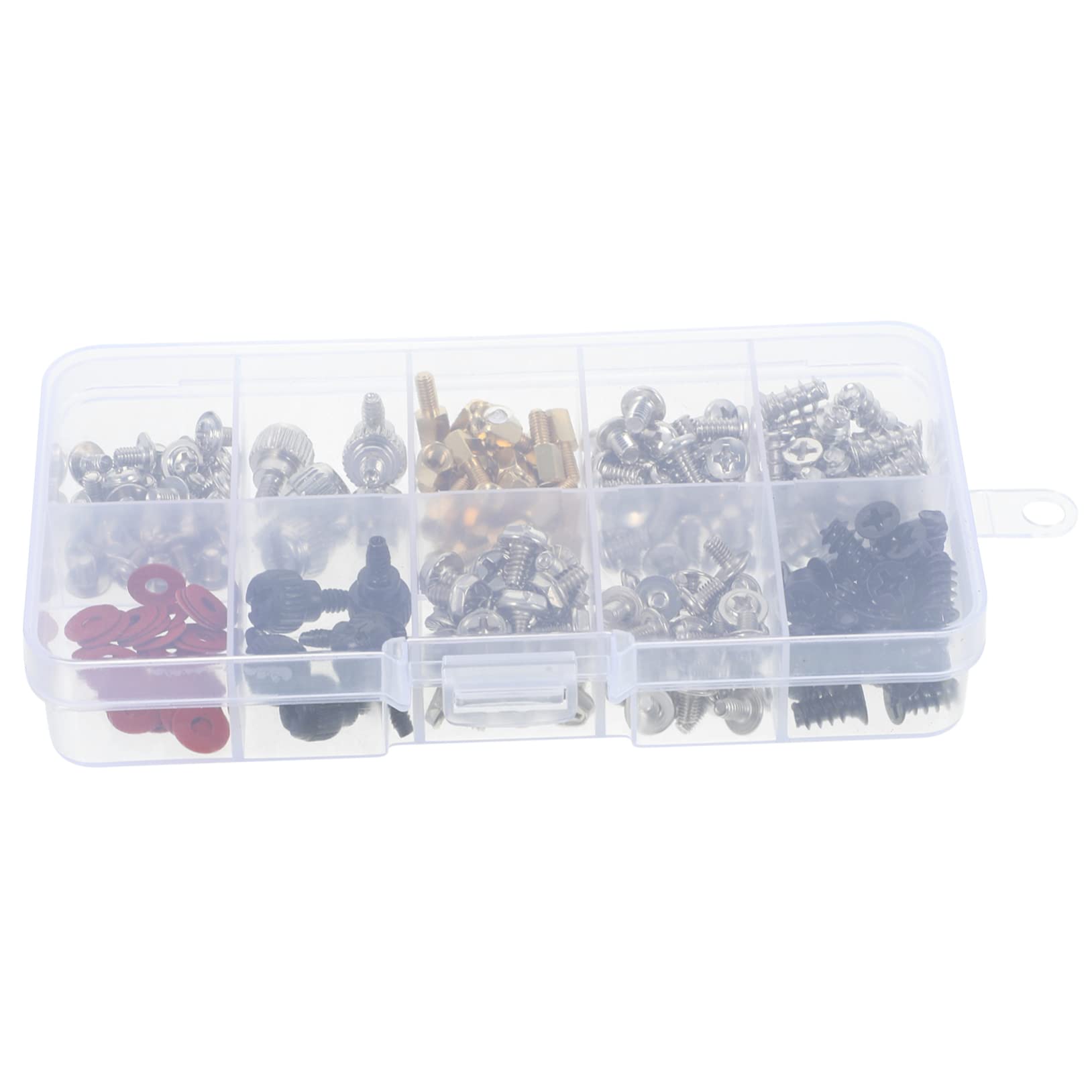 Mobestech 4 Sets Computer Case Screws Assortment - Carbon Steel Nickel Plated Countersunk Screws for PC Build, Graphics Card, Motherboard & Drilling | Durable Fasteners for Computer Hardware Repair & DIY Projects