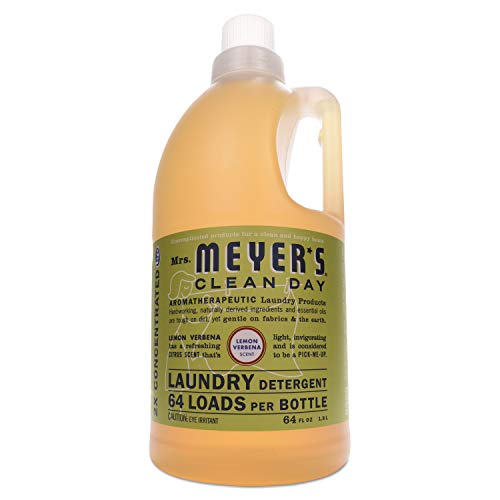 Mrs. Meyer's Lemon Verbena Laundry Detergent - 64 oz | Plant-Based, Fresh Scent | Perfect for Everyday Laundry & Sensitive Skin