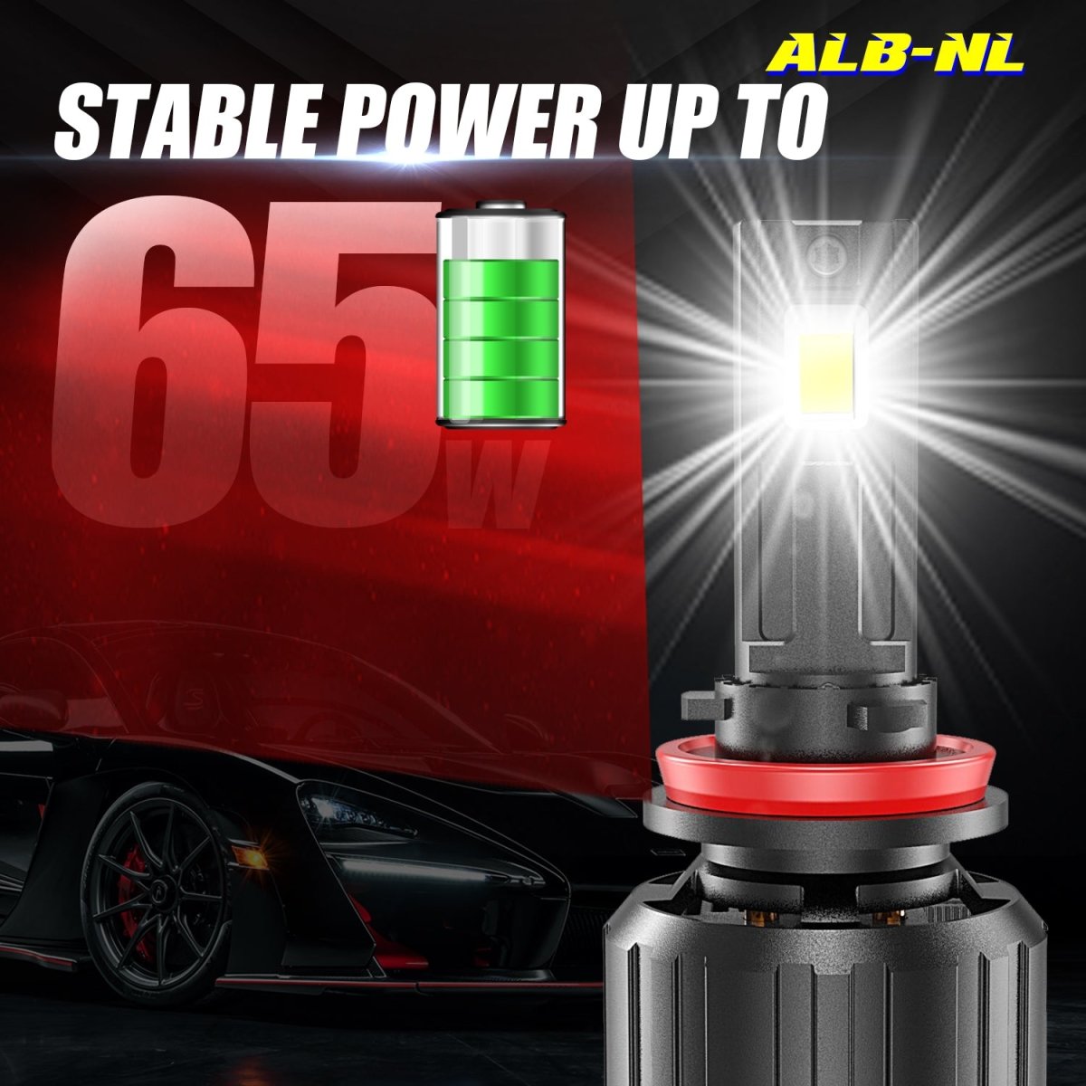 Brightest H11 LED Headlight Bulbs Conversion Kit - H8 H9 Compatible - 6000K White Light - Perfect for Night Driving & Foggy Conditions