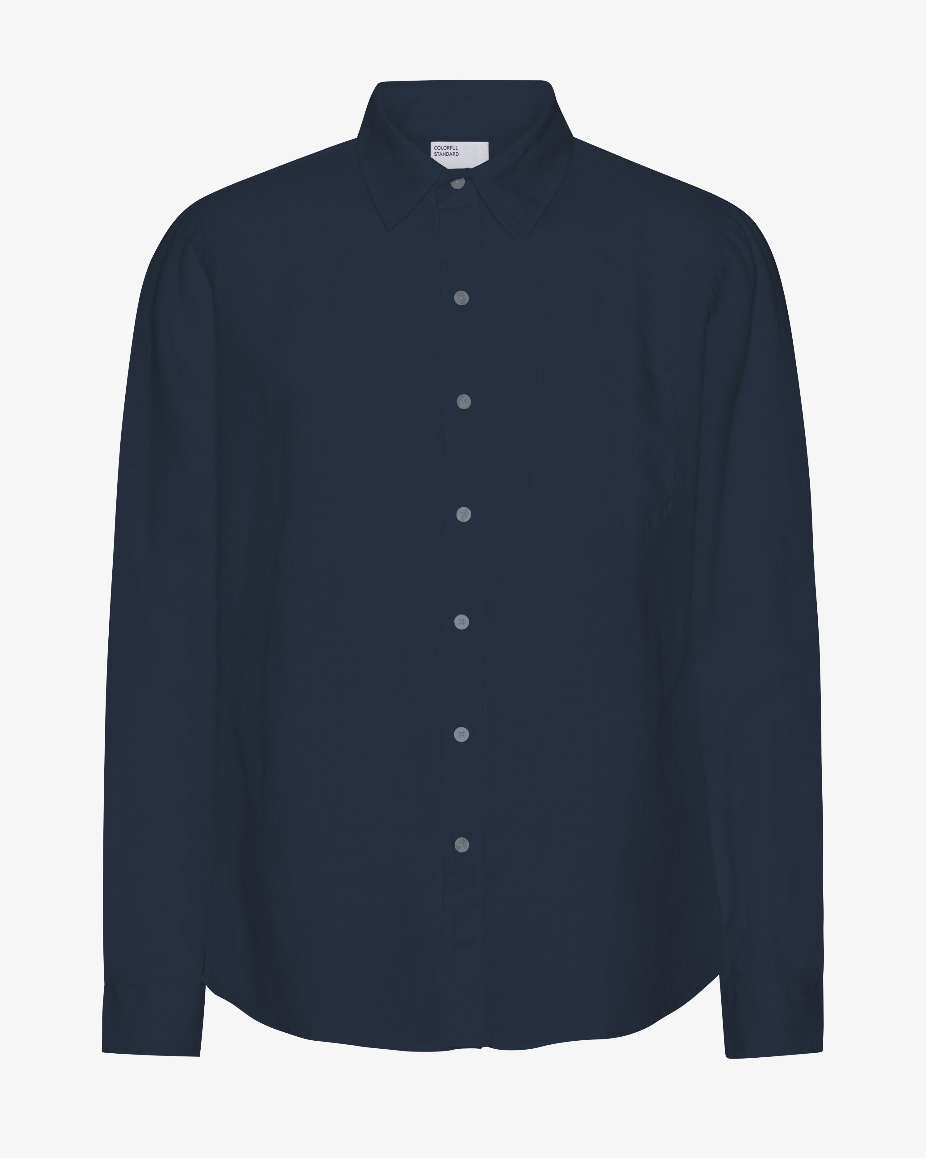 Premium Linen Shirt for Men - Breathable Navy Blue Casual Button Down Shirt - Perfect for Summer, Beach, and Office Wear