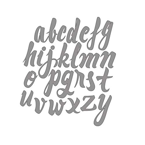 SelDies 26pcs English Alphabet Metal Cutting Dies Set - DIY Scrapbooking, Card Making, Embossing Stamps for Paper Crafts (105x115mm) - Perfect for Photo Albums, Journals & Handmade Greeting Cards