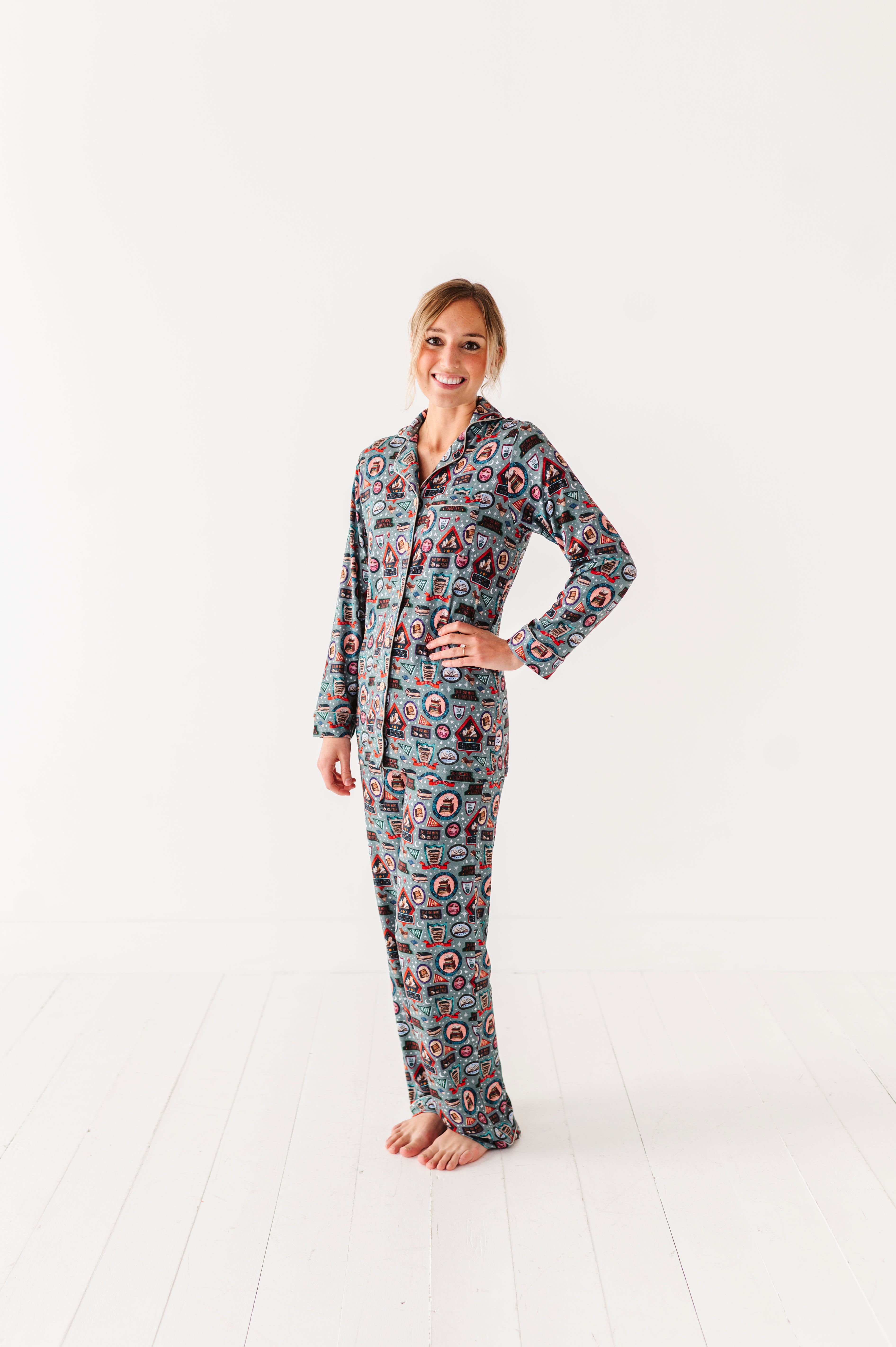 Cozy Women's Long Sleeve Pajama Set - Soft Sleepwear for Late Night Reading & Book Club | Perfect for Bedtime, Lounging & Relaxing at Home
