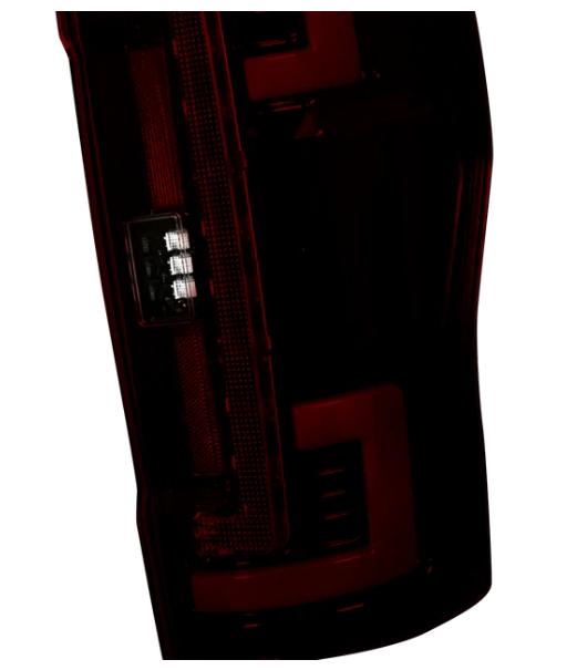 Ford Super Duty 2020-2022 F250 F350 F450 F550 LED Tail Lights - Dark Red Smoked Lens (OEM Halogen Replacement) | Upgrade for Enhanced Visibility & Style