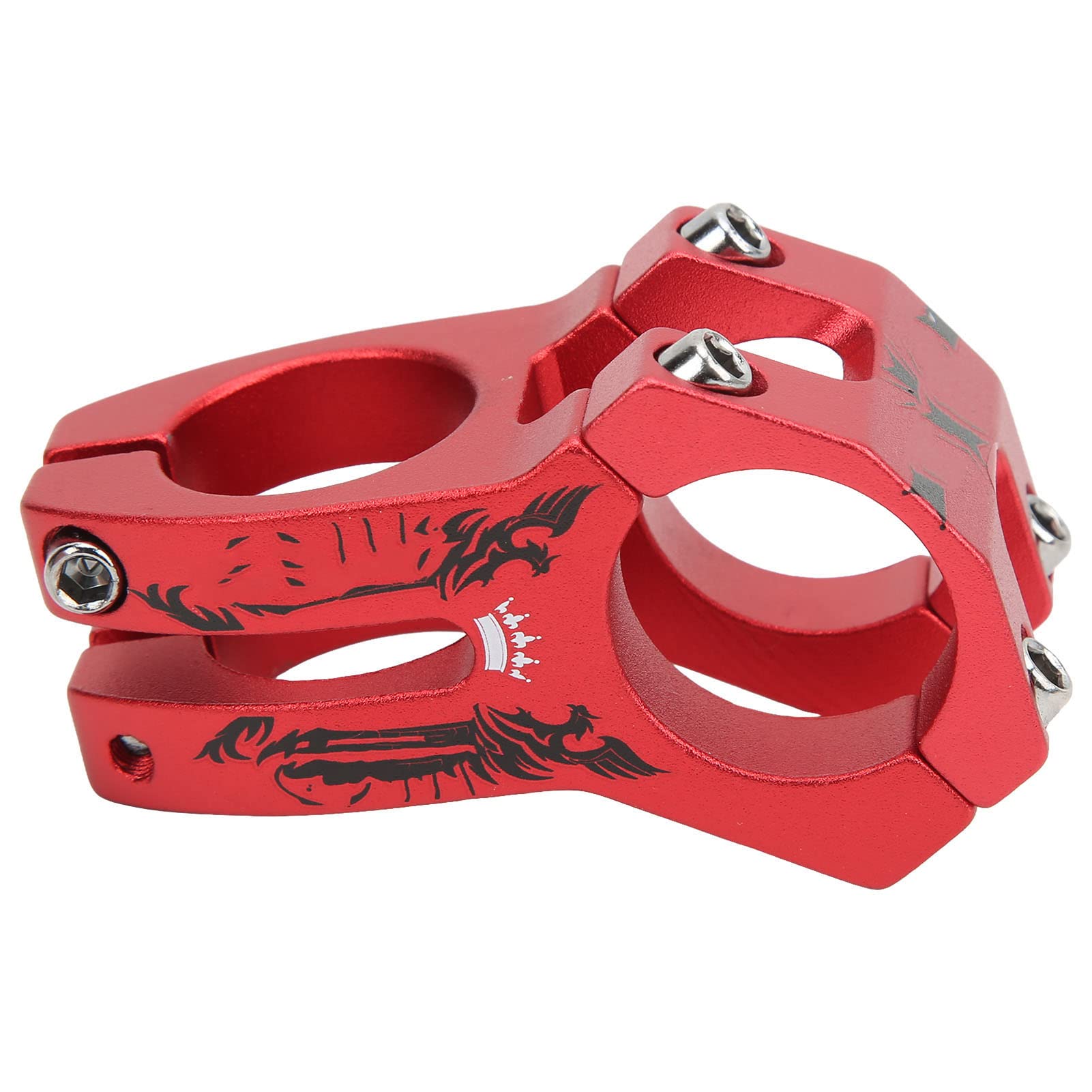 Jopwkuin Lightweight Hollow Bike Handlebar Stem - Curved Knife Design for Mountain Biking | Perfect for Trail Riding & Urban Commuting