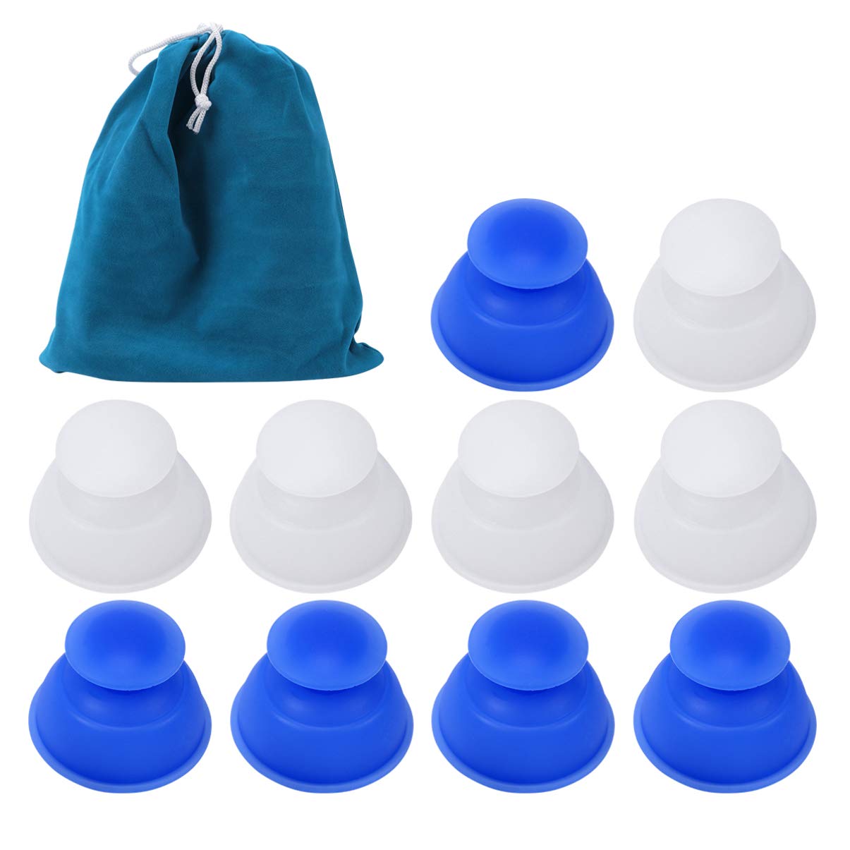 ARTIBETTER 11-Piece Silicone Cupping Therapy Set - Professional Body Massage Cups for Back, Neck & Muscle Pain Relief - Traditional Chinese Cupping Therapy Tools for Home Use - Perfect for Relaxation, Detox & Improved Circulation