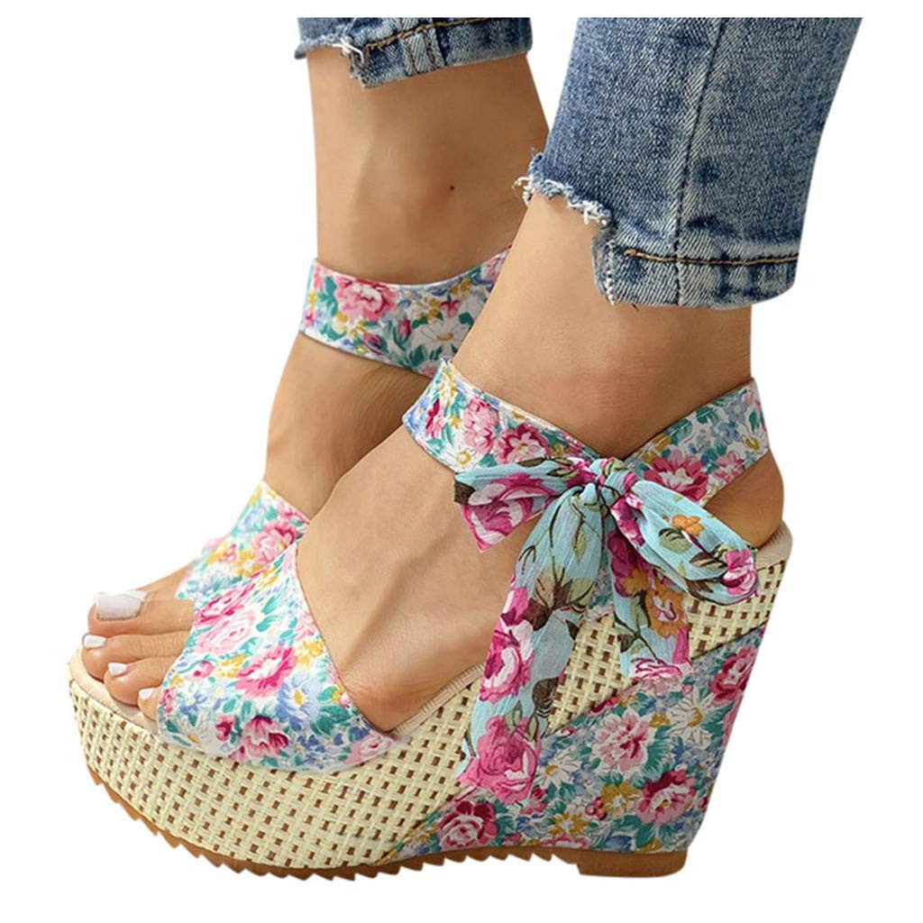Stylish Women's Retro Wedge Platform Sandals - Peep Toe Dressy Beach Shoes for Summer Outfits & Vacation Wear | Perfect for Beach Parties, Weddings, and Casual Outings