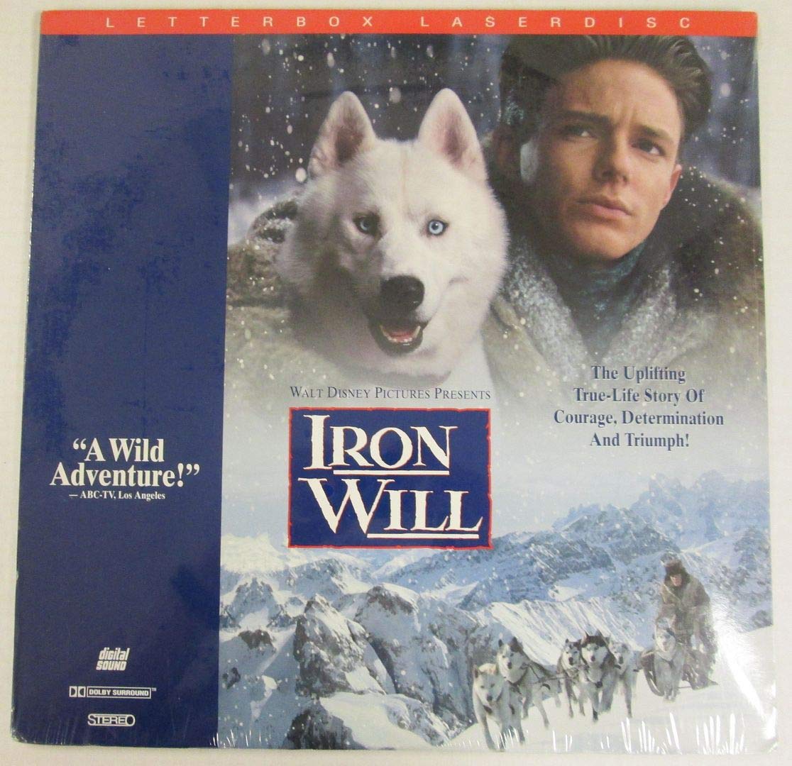 Iron Will Laserdisc - Classic Adventure Movie for Collectors & Movie Enthusiasts | Perfect for Home Theater Nights & 90s Nostalgia