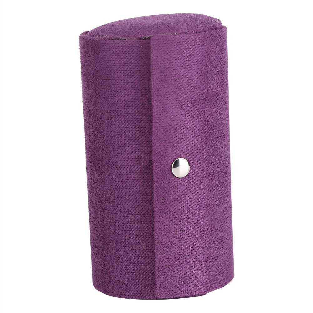 3-Layer Roll Up Jewelry Organizer Box - Portable Flannel Cylinder Storage for Necklaces, Earrings & Rings | Travel & Home Jewelry Organization