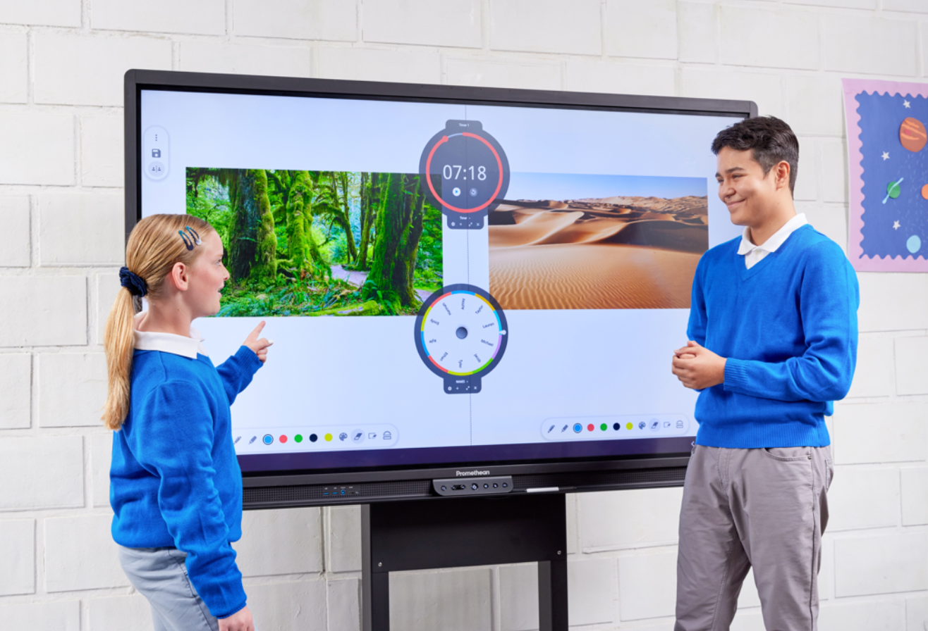 Promethean ActivPanel 10 Interactive Touch Screen Display for Classrooms & Business Meetings - 4K UHD Smart Board with Multi-Touch Technology