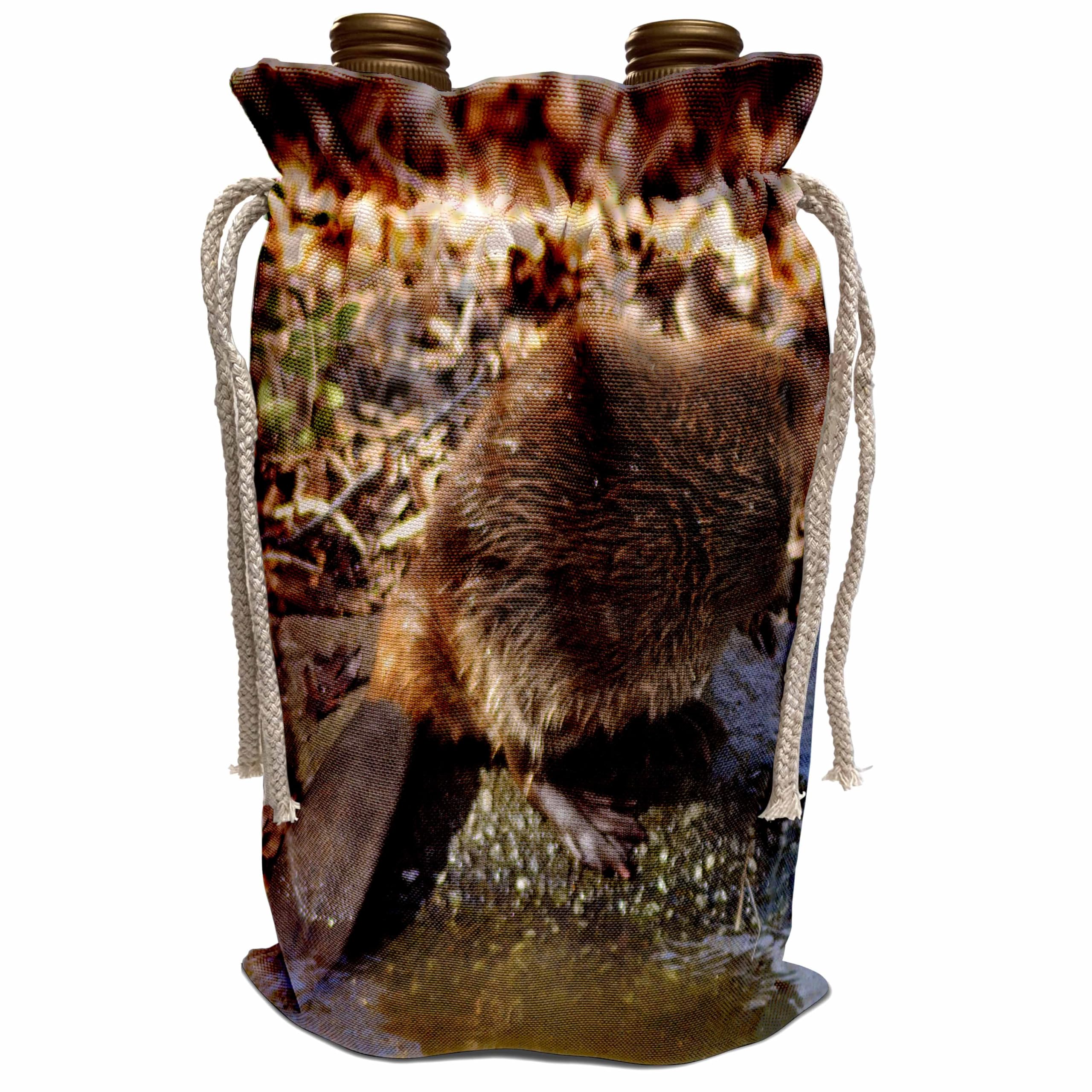 Premium Insulated Wine Bag with Beaver Design - Perfect for Picnics, Parties & Outdoor Adventures - WhiteOak Photography Beavers Collection
