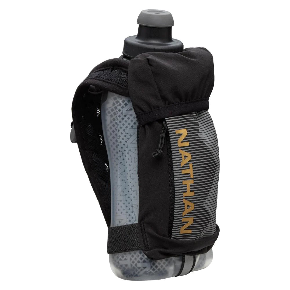 Nathan Quick Squeeze Plus Insulated Handheld Water Bottle 12oz - Leakproof & BPA-Free for Running, Hiking & Outdoor Activities
