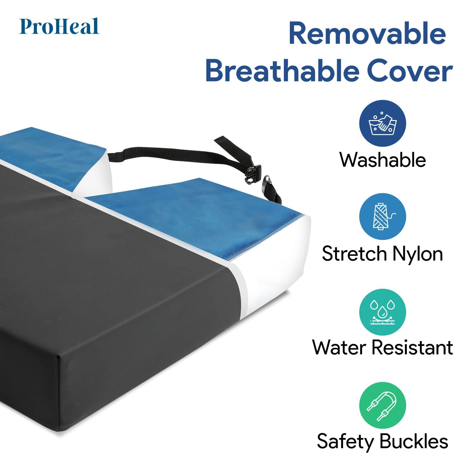 Orthopedic Gel Coccyx Wheelchair Seat Cushion for Tailbone Pain Relief - High Density Memory Foam with Coccyx Cutout - 24